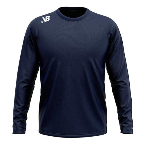Front - New Balance Mens Crew Neck Slim Long-Sleeved T-Shirt