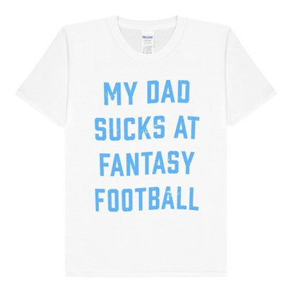 Front - Gildan Childrens/Kids Fantasy Football T-Shirt