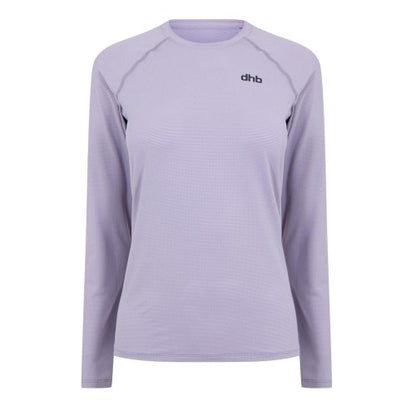 Front - dhb Womens/Ladies Aeron 2.0 Plain Fitted Long-Sleeved Top