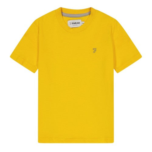 Front - Farah Childrens/Kids Spectra Embroidered Crew Neck T-Shirt