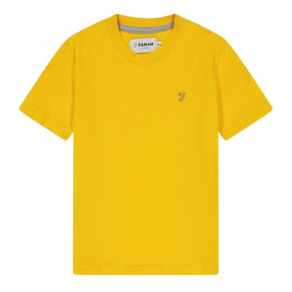 Front - Farah Childrens/Kids Spectra Embroidered Crew Neck T-Shirt