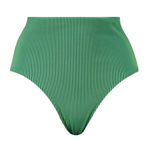 Front - Puma Womens/Ladies Stripe High Waist Bikini Bottoms