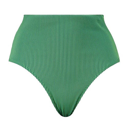 Front - Puma Womens/Ladies Stripe High Waist Bikini Bottoms
