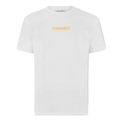 Front - Lacoste Mens Cotton Blend Oversized Short-Sleeved T-Shirt