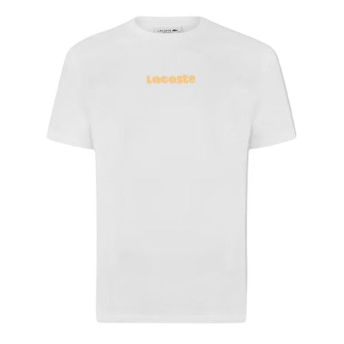 Front - Lacoste Mens Cotton Blend Oversized Short-Sleeved T-Shirt