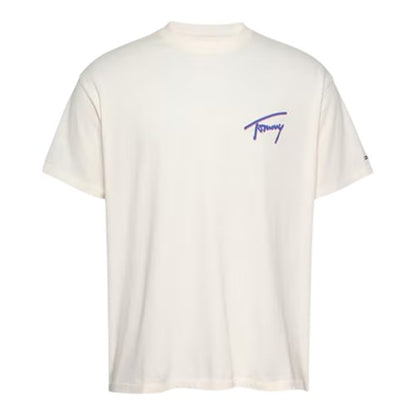 Front - Tommy Jeans Mens Faded Relaxed Fit T-Shirt