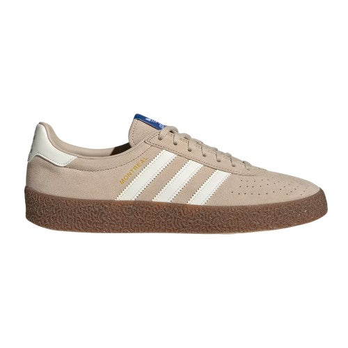 Front - Adidas Mens Originals Montreal 3 Stripes Suede Trainers