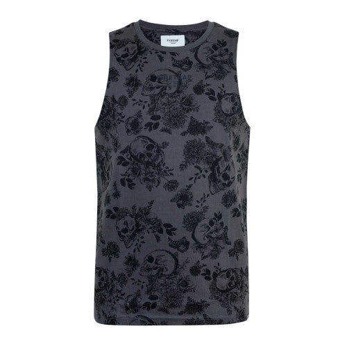 Front - Firetrap Mens Cotton All-Over Print Vest Top