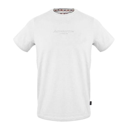 Front - Aquascutum Mens Logo Crew Neck Regular T-Shirt