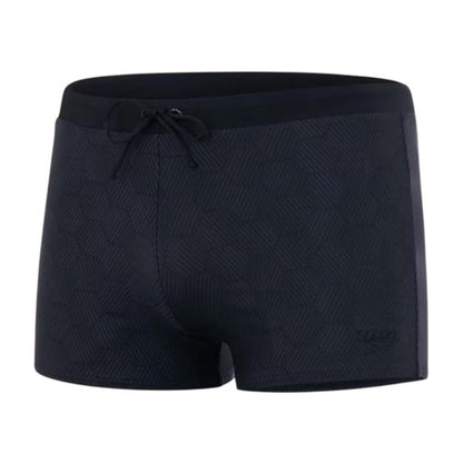 Front - Speedo Mens Geometric Swim Shorts