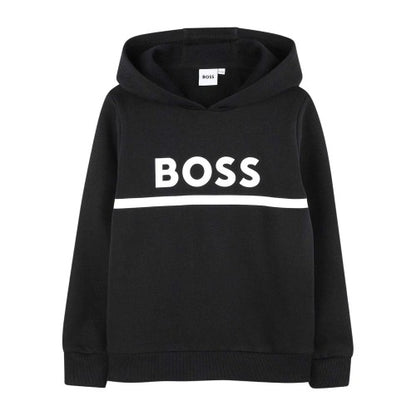 Front - Boss Childrens/Kids Contrast Line Hoodie