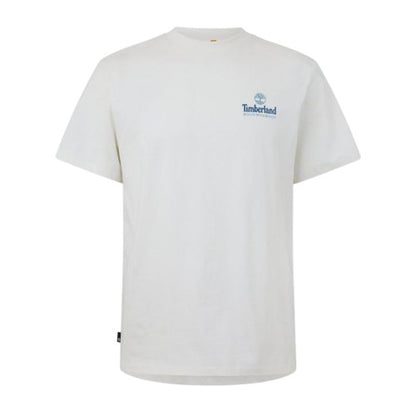 Front - Timberland Mens Tree Logo Crew Neck T-Shirt