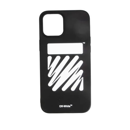 Front - Off White iPhone 12 Pro Max Compatible Diagonal Phone Case