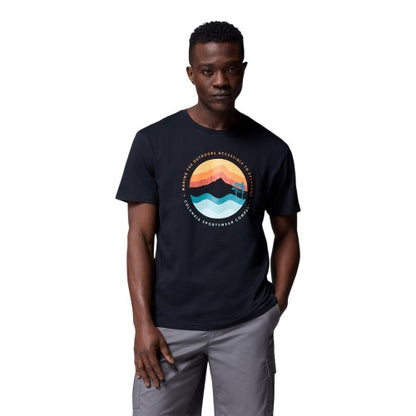 Front - Columbia Mens Path Lake II Crew Neck Regular T-Shirt
