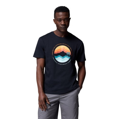 Front - Columbia Mens Path Lake II Crew Neck Regular T-Shirt