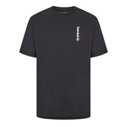 Front - Timberland Mens Logo Crew Neck Relaxed Fit T-Shirt