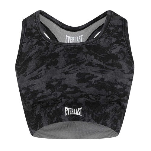 Front - Everlast Womens/Ladies Camo Racerback Sports Bra