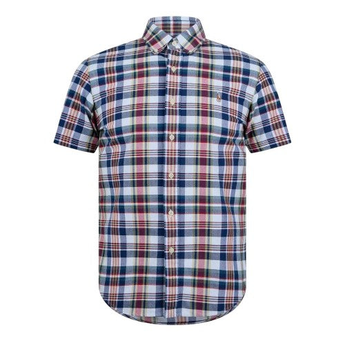 Front - Ralph Lauren Mens Checked Oxford Regular Shirt