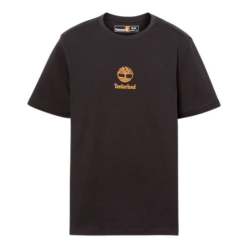 Front - Timberland Mens Stacked Logo T-Shirt