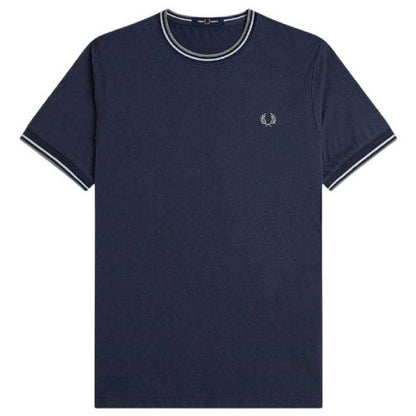 Front - Fred Perry Mens Tipped T-Shirt