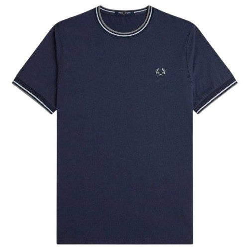 Front - Fred Perry Mens Tipped T-Shirt