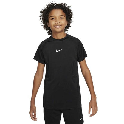 Front - Nike Boys Pro Dri-FIT Short-Sleeved Top