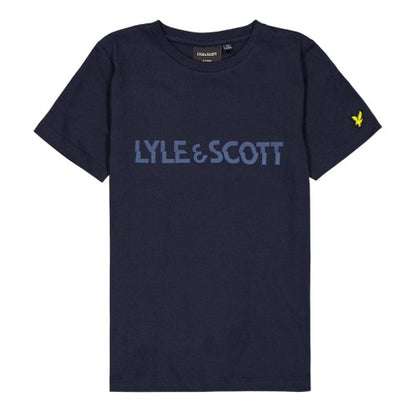 Front - Lyle & Scott Childrens/Kids Logo Cotton T-Shirt