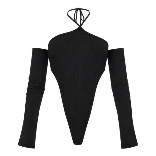 Front - Missy Empire Womens/Ladies Ribbed Bodysuit