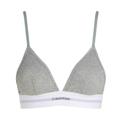 Front - Calvin Klein Womens/Ladies Ribbed Triangle Cups Bralette
