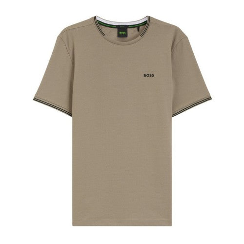 Front - Boss Mens Hbg Taul Cotton Regular T-Shirt