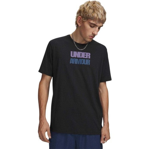Front - Under Armour Mens Block Logo T-Shirt