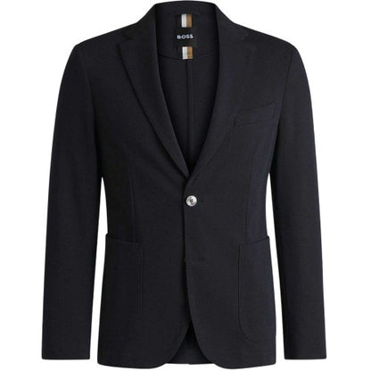 Front - Boss Mens Textured Notch Neck Blazer