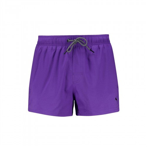 Green - Front - Puma Mens Logo Swim Shorts