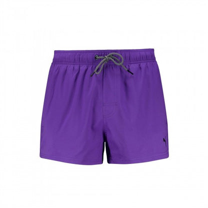 Green - Front - Puma Mens Logo Swim Shorts