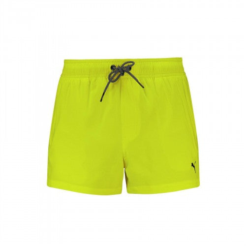 Green - Back - Puma Mens Logo Swim Shorts