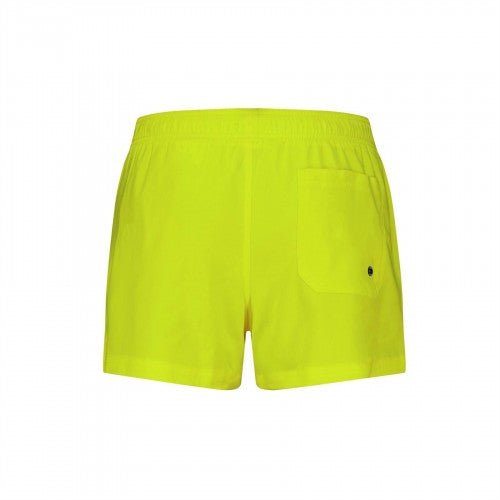 Yellow - Back - Puma Mens Logo Swim Shorts