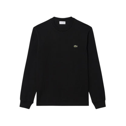 Front - Lacoste Mens Crocodile Print Cotton Regular Long-Sleeved T-Shirt