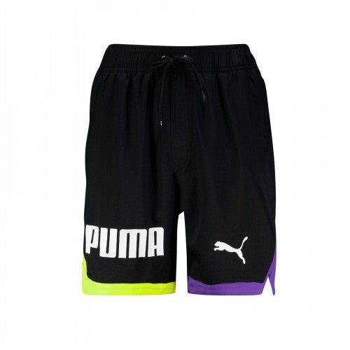 Front - Puma Mens Loose Fit Swim Shorts