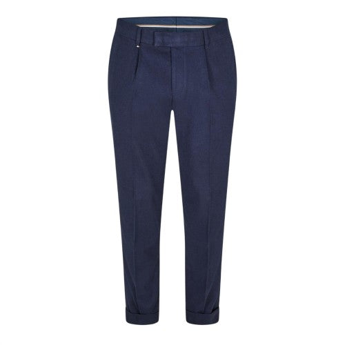 Front - Boss Mens Genius Pleated Chinos