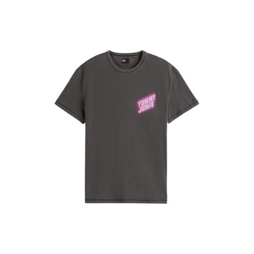 Front - Tommy Jeans Mens Neon Sign Crew Neck T-Shirt