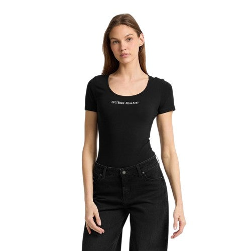 Front - Guess Womens/Ladies Lettering Bodysuit