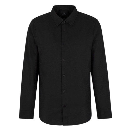 Front - Armani Exchange Mens Regular Long-Sleeved Shirt