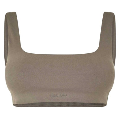 Front - USA Pro Womens/Ladies Square Neck Sports Bra