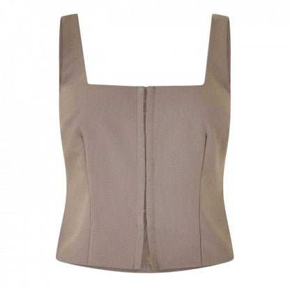 Front - Jack Wills Womens/Ladies Pinstripe Square Neck Sleeveless Blouse