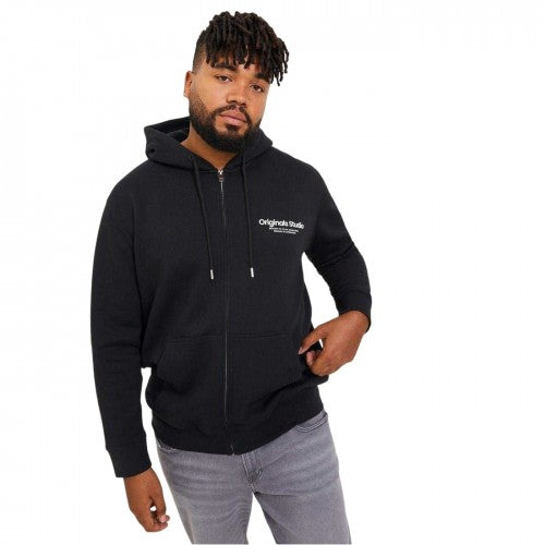 Front - Jack And Jones Mens Vester Full Zip Hoodie