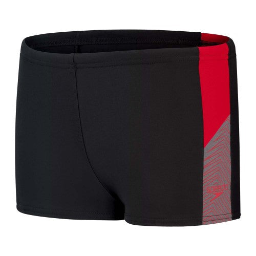 Front - Speedo Boys Dive Swim Shorts