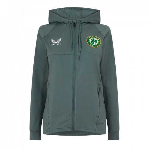 Front - Castore Womens/Ladies Ireland Full Zip Hoodie