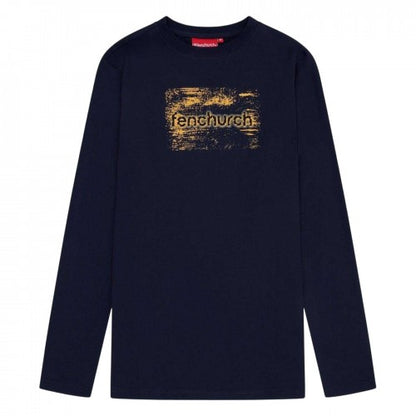 Front - Fenchurch Mens Minories Long-Sleeved T-Shirt