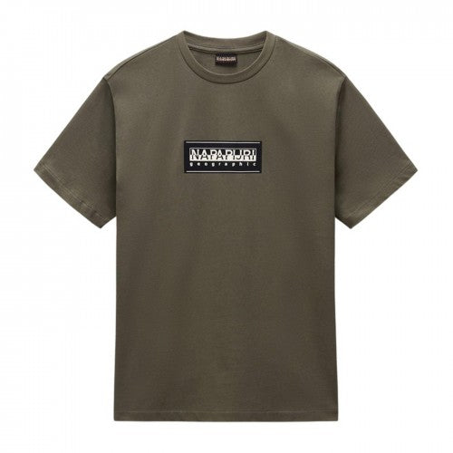 Front - Napapijri Mens Box Logo T-Shirt
