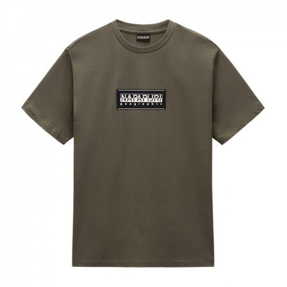 Front - Napapijri Mens Box Logo T-Shirt